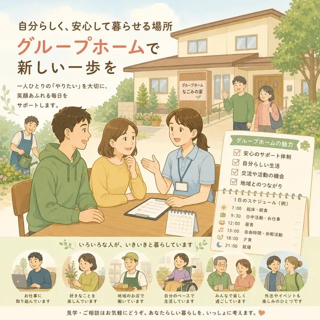 障がい者グループホーム入居前に知りたい費用と準備の流れの画像
