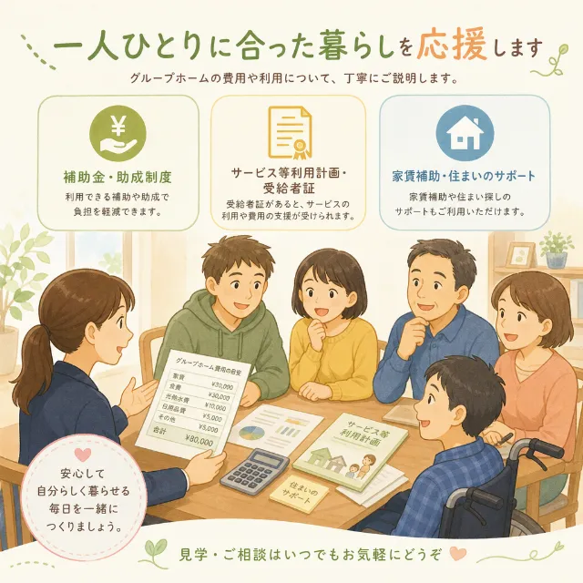 障がい者グループホームの費用を支える補助金と制度の基礎の画像