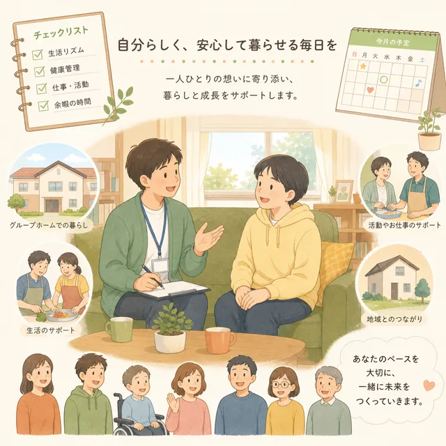 障がい者グループホーム選びで後悔しない確認ポイントと入居準備の画像