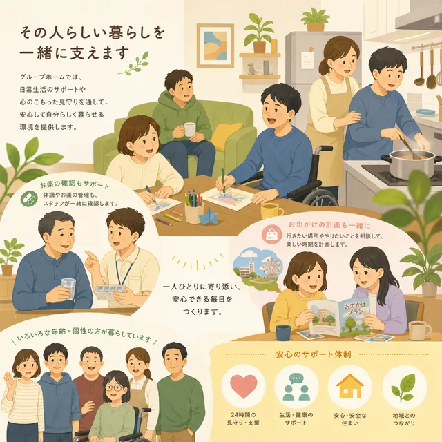 障がい者グループホームの日常生活支援で大切な実践ポイントの画像
